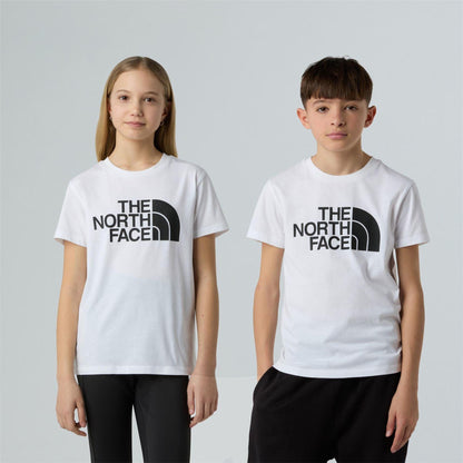 White - Side - The North Face Childrens-Kids Logo Short-Sleeved T-Shirt