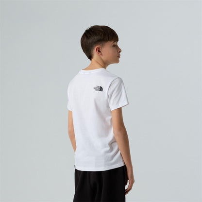 White - Lifestyle - The North Face Childrens-Kids Logo Short-Sleeved T-Shirt