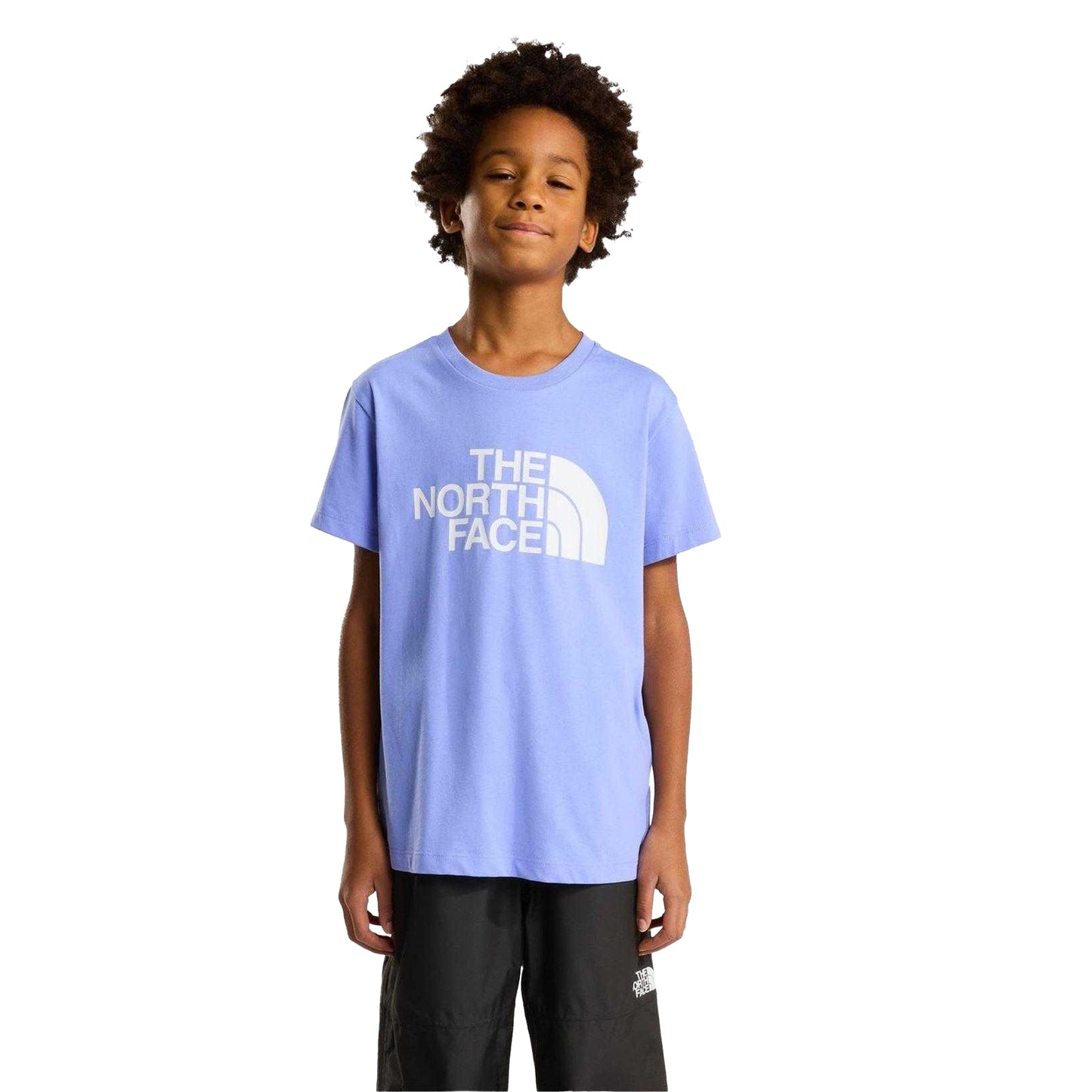 Periwinkle - Side - The North Face Childrens-Kids Logo Short-Sleeved T-Shirt
