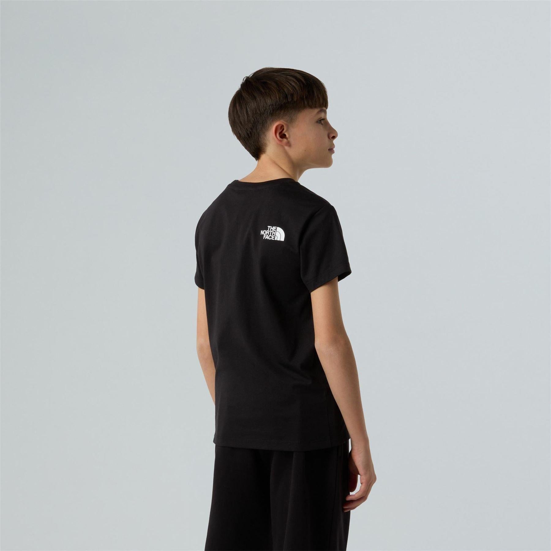 Black - Pack Shot - The North Face Childrens-Kids Logo Short-Sleeved T-Shirt