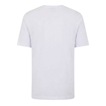 White - Back - Boss Mens Lettering Logo T-Shirt