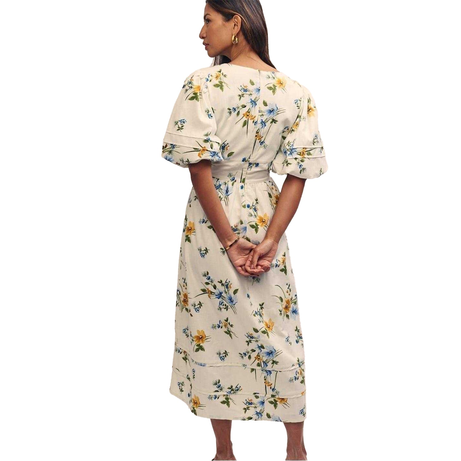 Multicoloured - Back - Nobody´s Child Womens-Ladies Clover Midi Dress