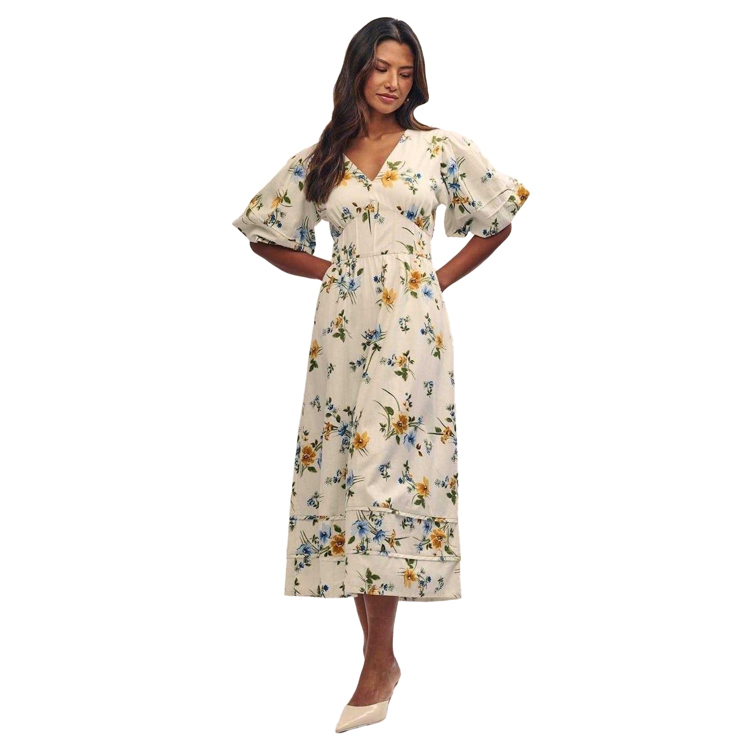 Multicoloured - Front - Nobody´s Child Womens-Ladies Clover Midi Dress