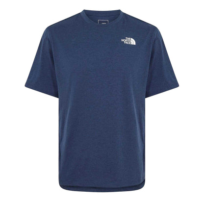 Navy Blue - Front - The North Face Mens Logo Crew Neck T-Shirt