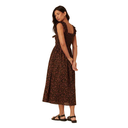 Black - Back - Nobody´s Child Womens-Ladies Christina Square Neck Midi Dress