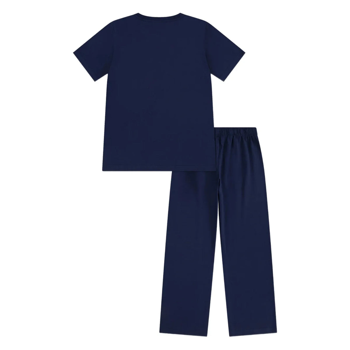 Navy - Back - Ralph Lauren Childrens-Kids Embroidered Logo Loungewear Set