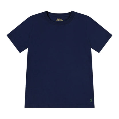 Navy - Side - Ralph Lauren Childrens-Kids Embroidered Logo Loungewear Set