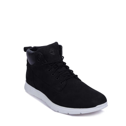 Black-White - Back - Timberland Mens Killington Nubuck Mid Cut Boots