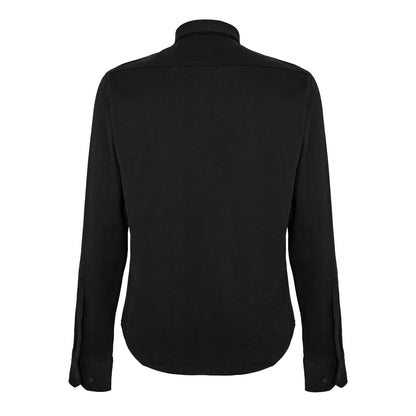 Black - Back - Boss Mens Motion Logo Cotton Shirt