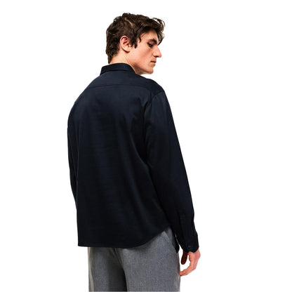 Dark Blue - Lifestyle - Boss Mens Motion Logo Cotton Shirt