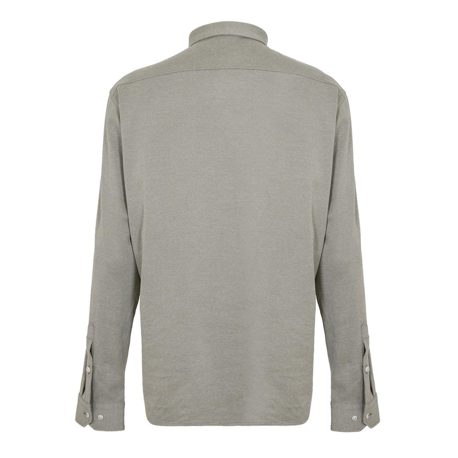 Dark Beige - Back - Boss Mens Motion Logo Cotton Shirt