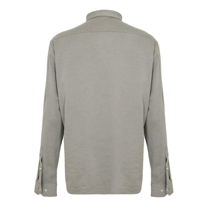 Dark Beige - Back - Boss Mens Motion Logo Cotton Shirt