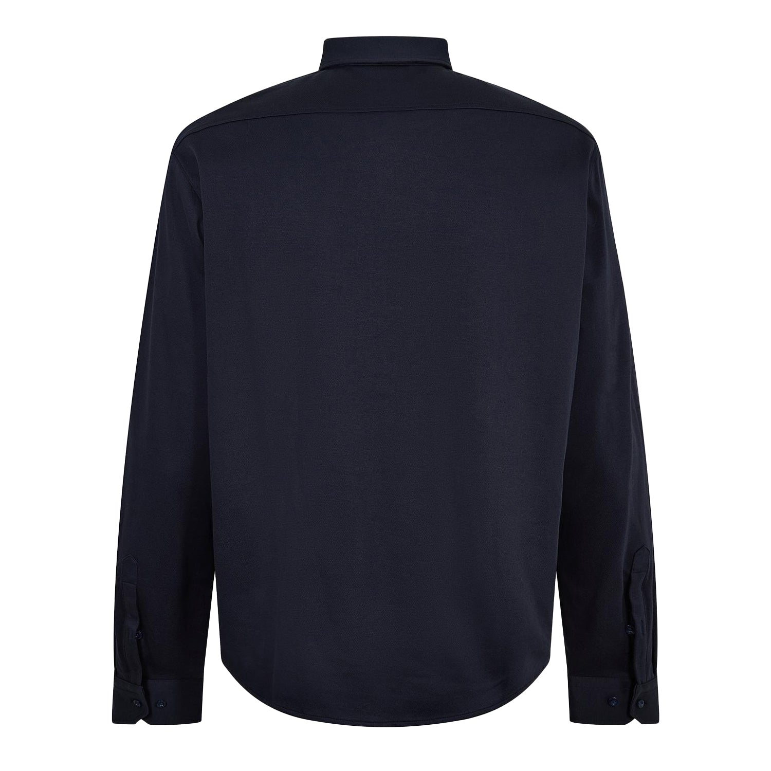 Dark Blue - Back - Boss Mens Motion Logo Cotton Shirt