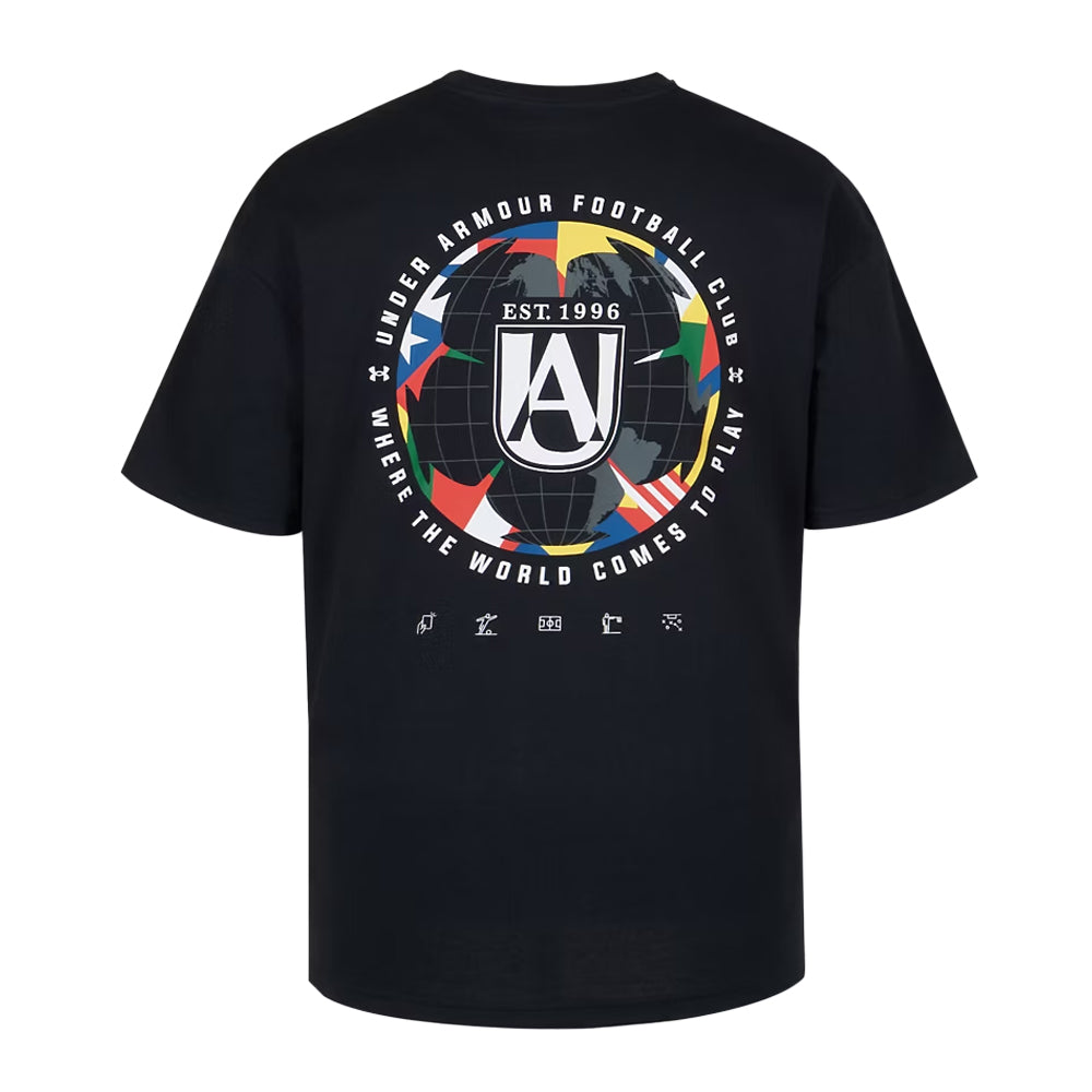 Black - Back - Under Armour Mens GFB Performance T-Shirt