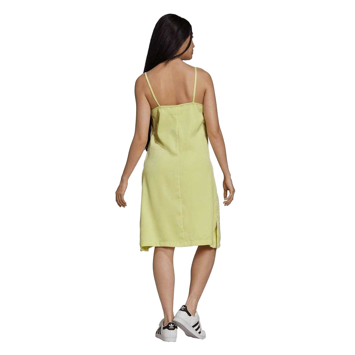 Green - Back - Adidas Womens-Ladies Originals Square Neck Slip Dress