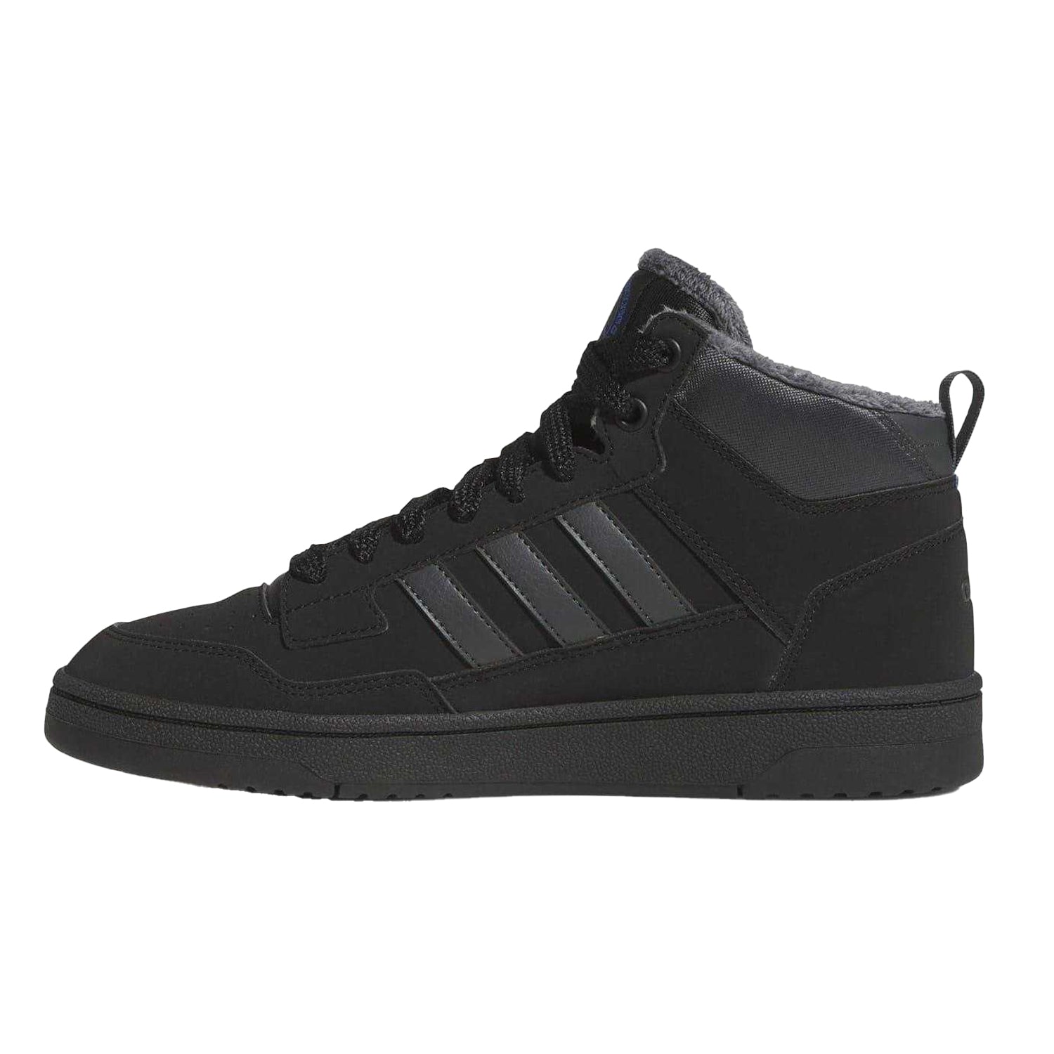 Brown-White - Front - Adidas Unisex Adult Hoops 3.0 Mid Winterized Trainers