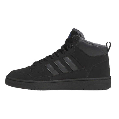 Brown-White - Front - Adidas Unisex Adult Hoops 3.0 Mid Winterized Trainers