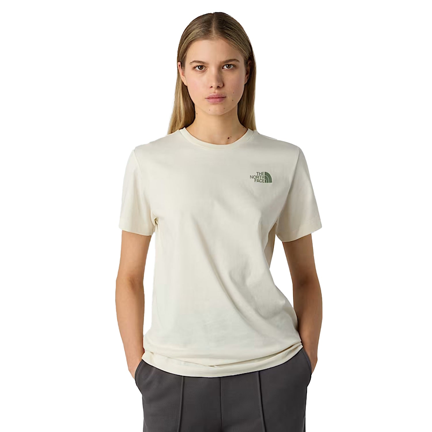White-Slate Grey - Side - The North Face Womens-Ladies Never Stop Exploring Crew Neck T-Shirt