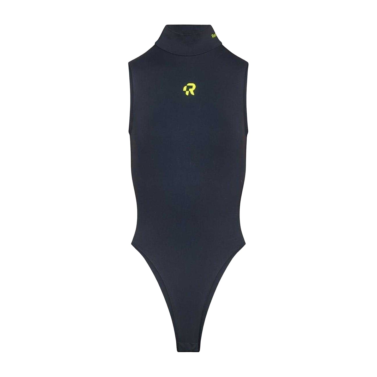 Navy - Front - Red Run Womens-Ladies Logo Turtle Neck Slim Sleeveless Bodysuit
