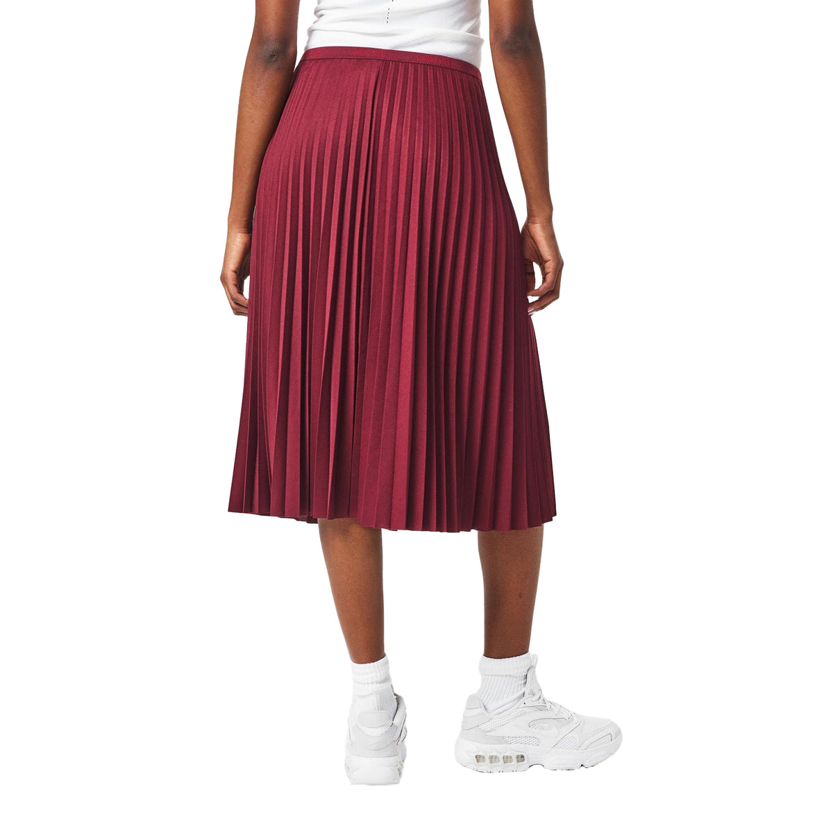 Red - Lifestyle - Lacoste Womens-Ladies Pleated Midi Skirt
