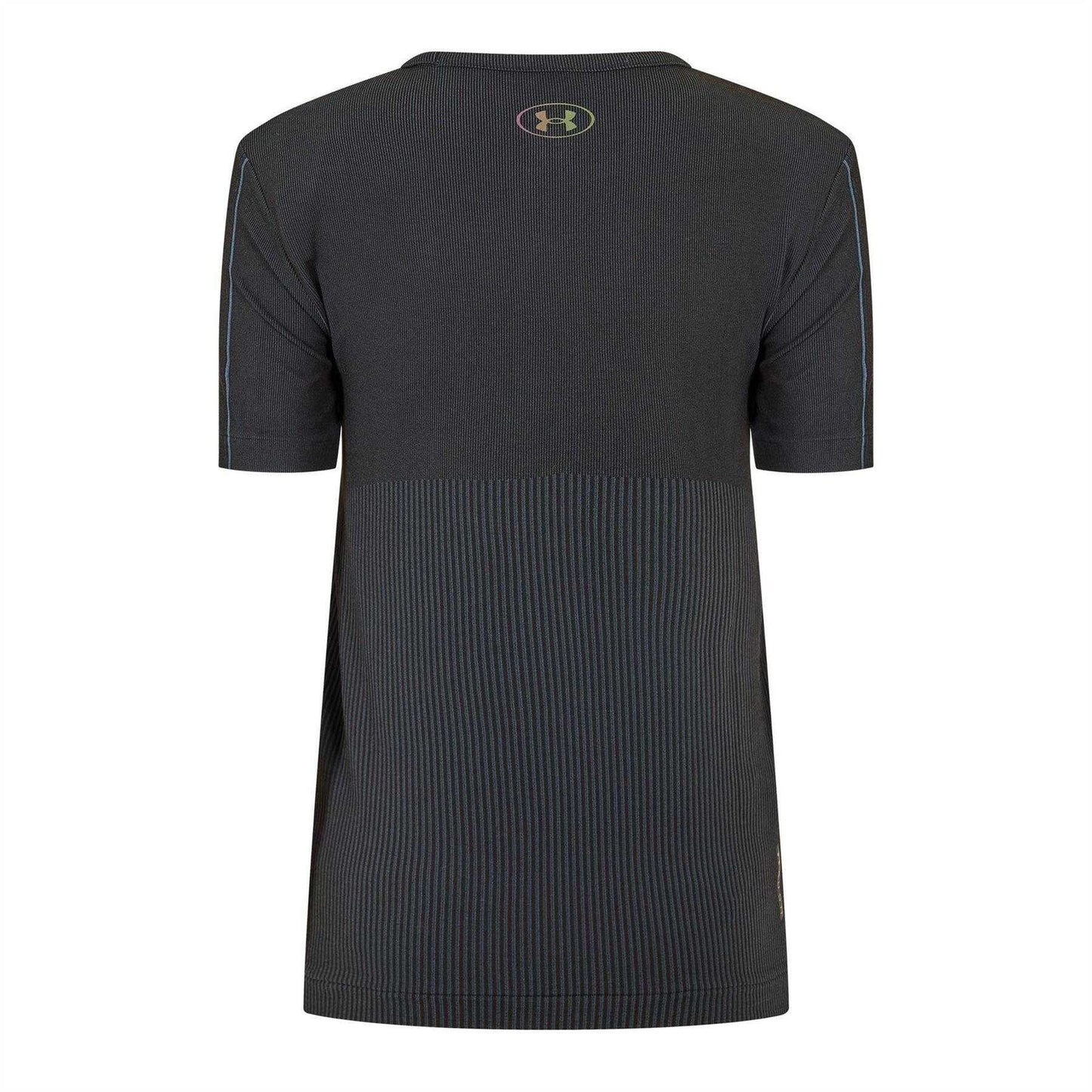 Black - Back - Under Armour Womens-Ladies Rush Seamless T-Shirt