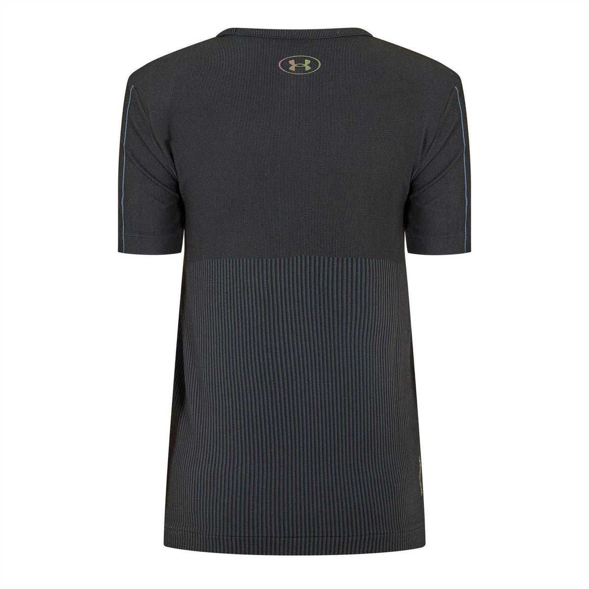 Black - Back - Under Armour Womens-Ladies Rush Seamless T-Shirt