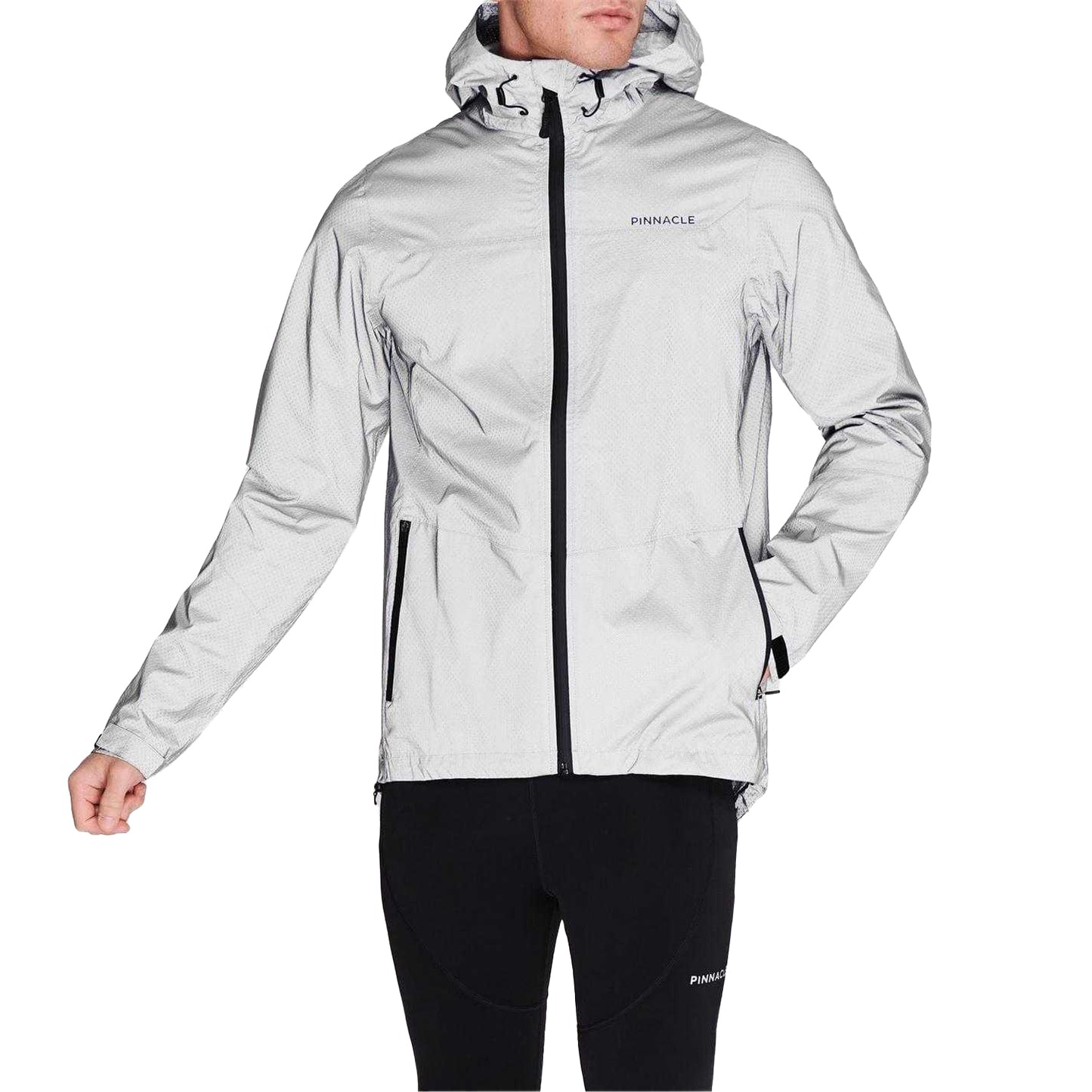 Silver - Lifestyle - Pinnacle Mens Logo Cycling Jacket