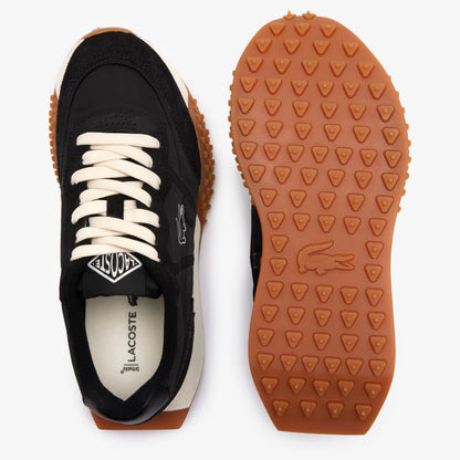 Black - Lifestyle - Lacoste Womens-Ladies L-Spin Deluxe 3.0 Suede Trainers