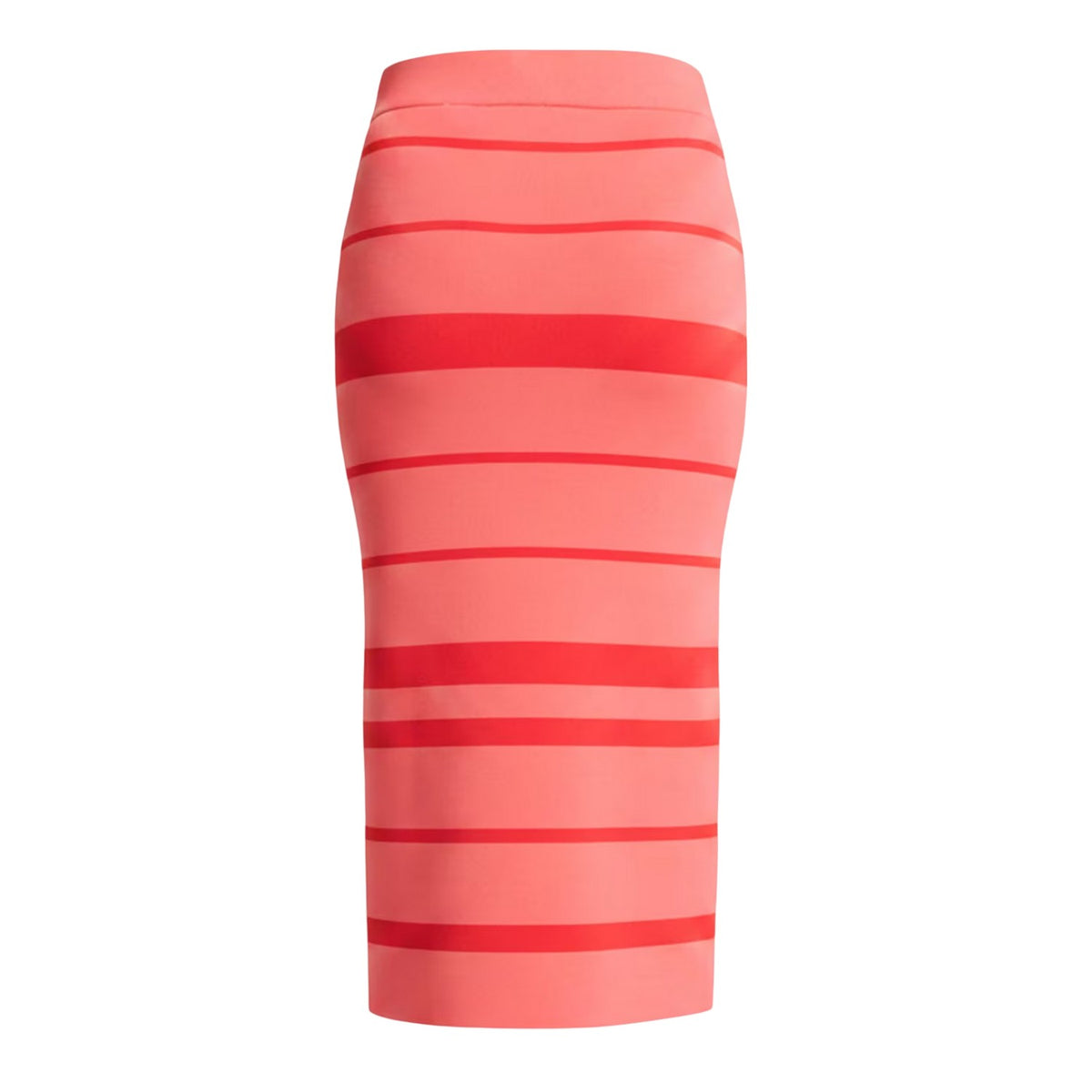 Coral - Back - Ted Baker Womens-Ladies Striped Knitted Pencil Skirt
