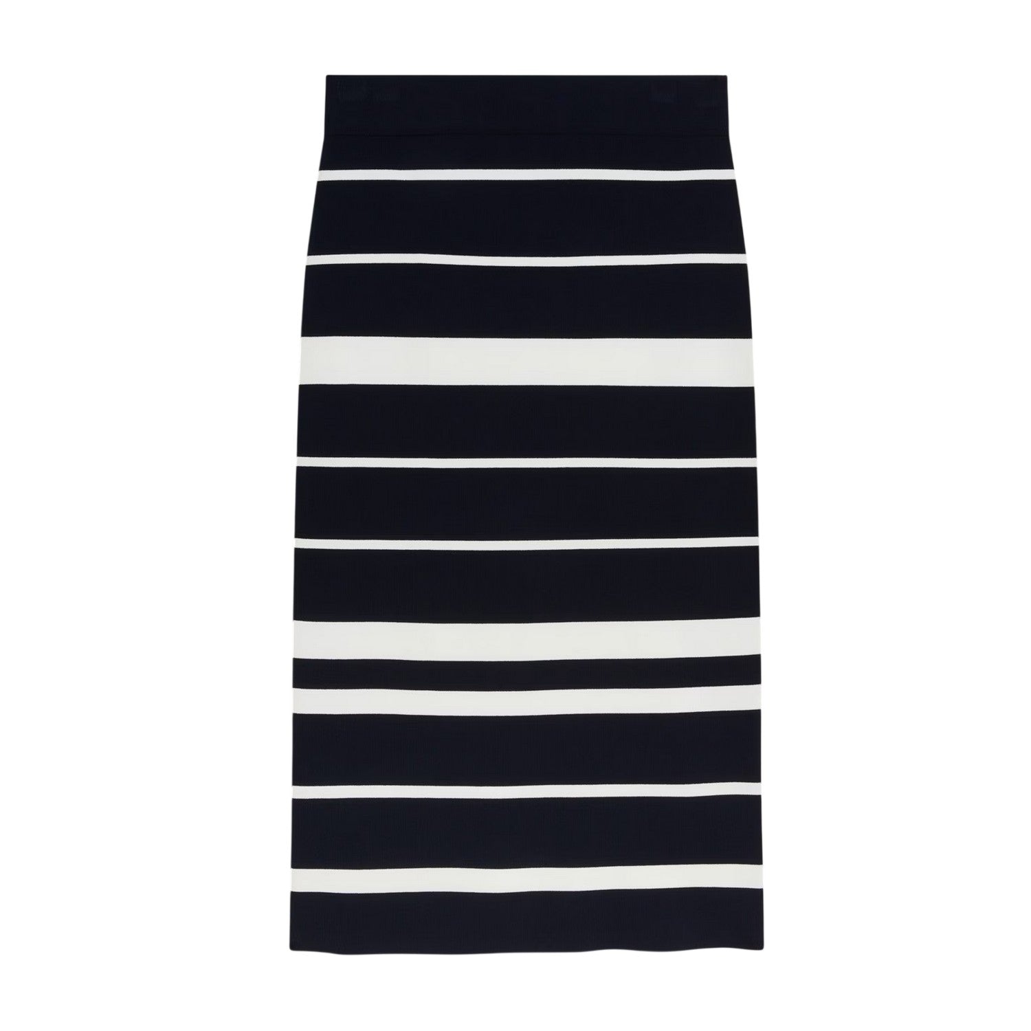 Navy - Front - Ted Baker Womens-Ladies Striped Knitted Pencil Skirt