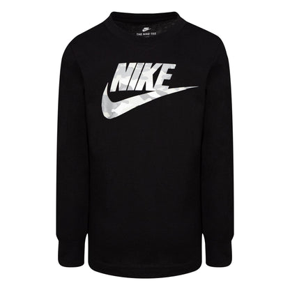Black - Front - Nike Childrens-Kids Futura Regular T-Shirt