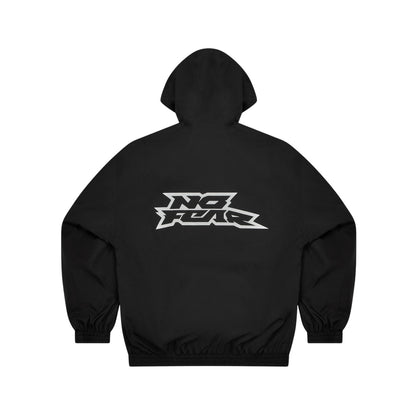 Black - Back - No Fear Mens Oversized Ski Jacket