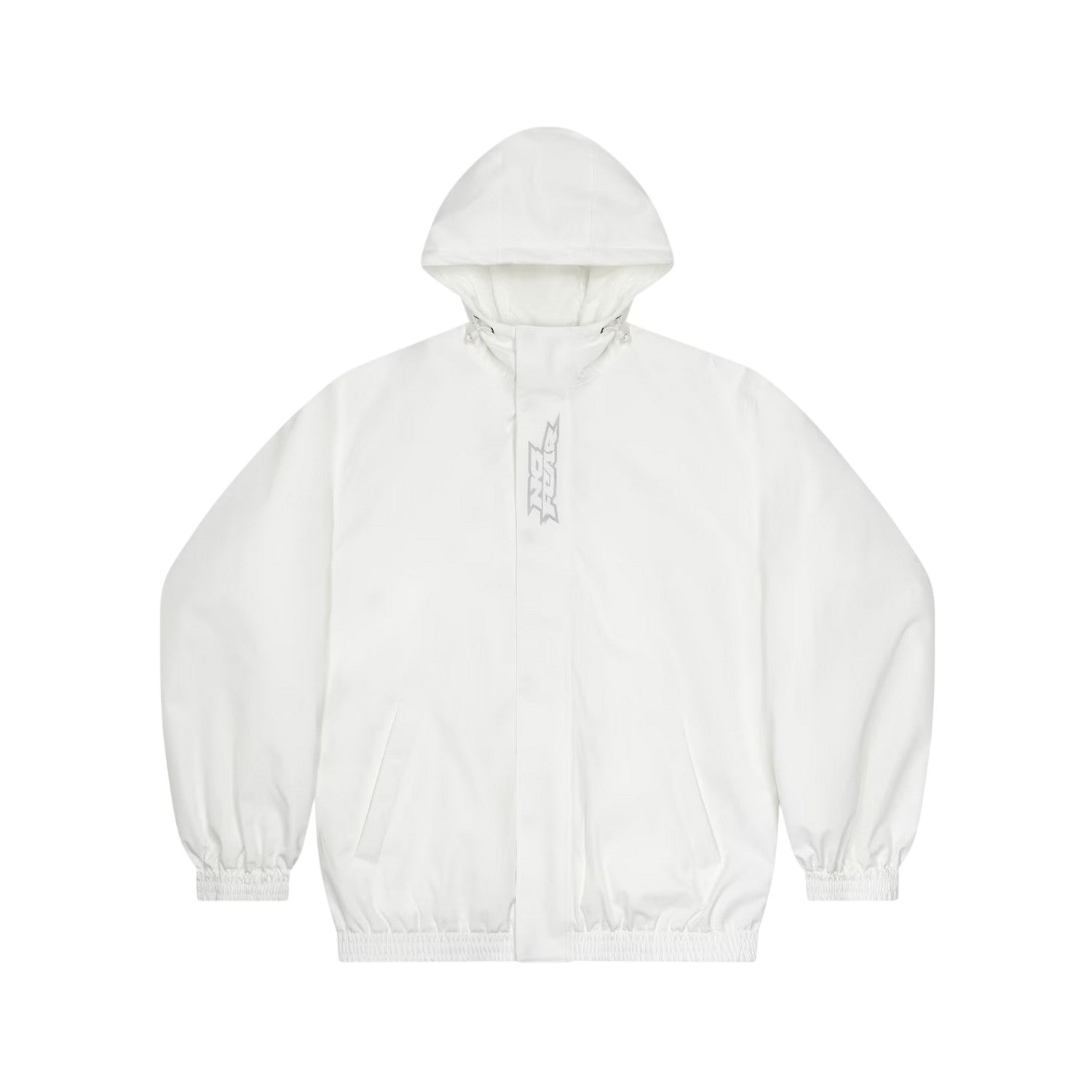 White - Front - No Fear Mens Oversized Ski Jacket