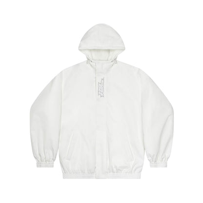 White - Front - No Fear Mens Oversized Ski Jacket