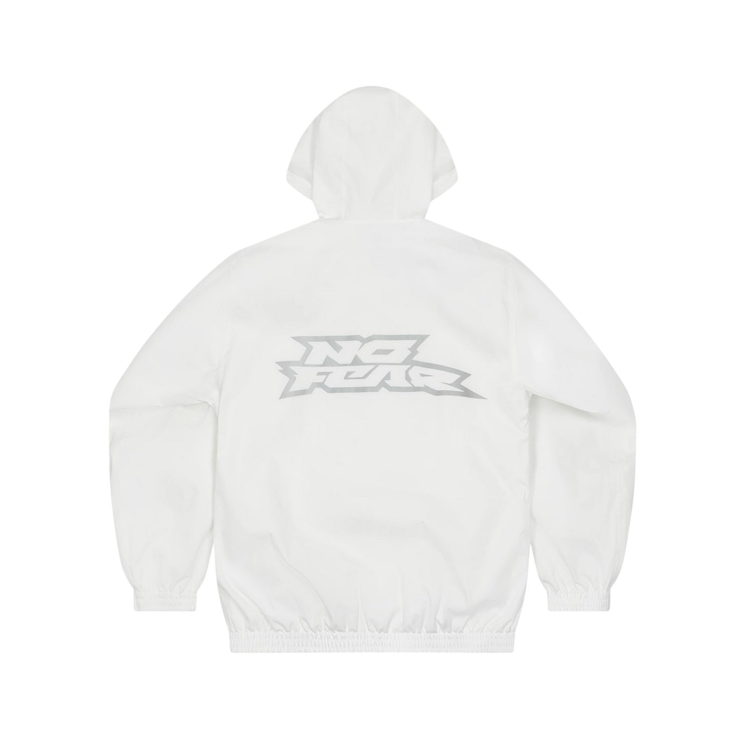 White - Back - No Fear Mens Oversized Ski Jacket