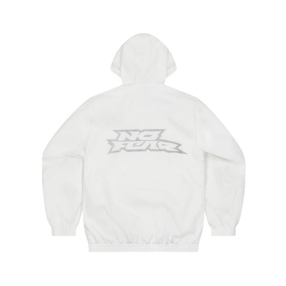 White - Back - No Fear Mens Oversized Ski Jacket