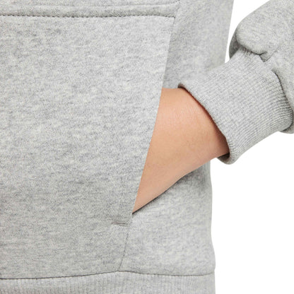 Dark Grey Heather - Side - Nike Childrens-Kids Sportswear Club Hoodie