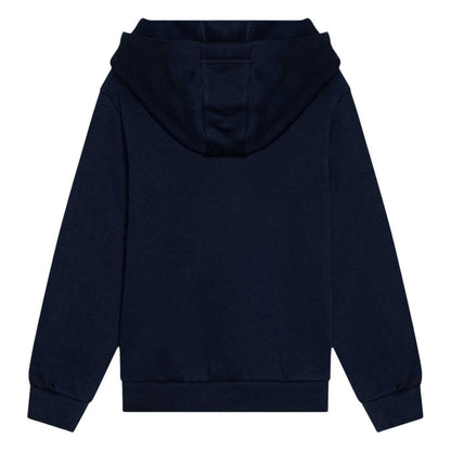 Obsidian Black - Back - Nike Childrens-Kids Sportswear Club Hoodie