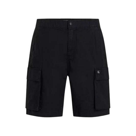 Black - Front - Calvin Klein Mens Cargo Shorts