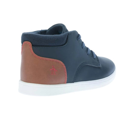 Navy - Back - Original Penguin Childrens-Kids Miles Ankle Boots