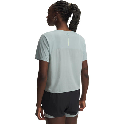 Blue-Green - Back - Under Armour Womens-Ladies Trail Run T-Shirt
