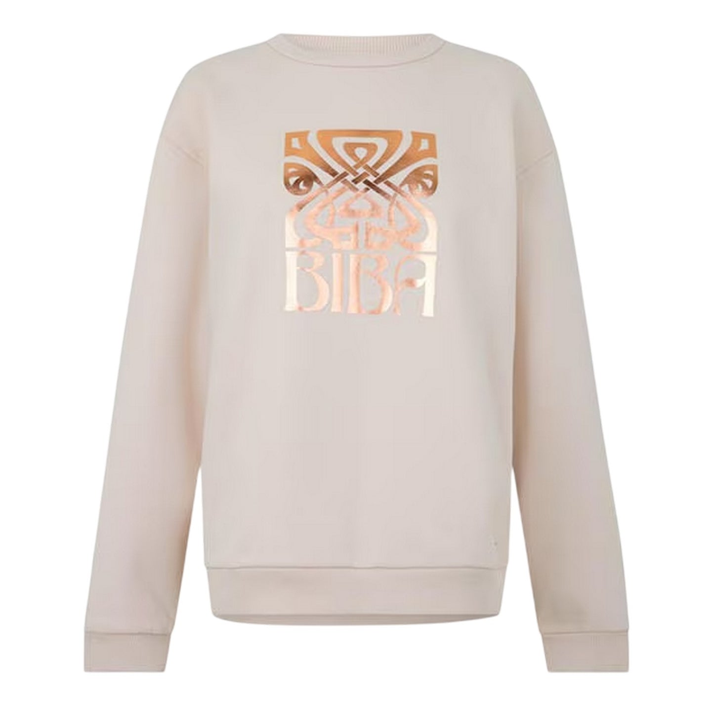 Cream - Front - Biba Womens-Ladies Graphic Print Relaxed Fit Sweatshirt