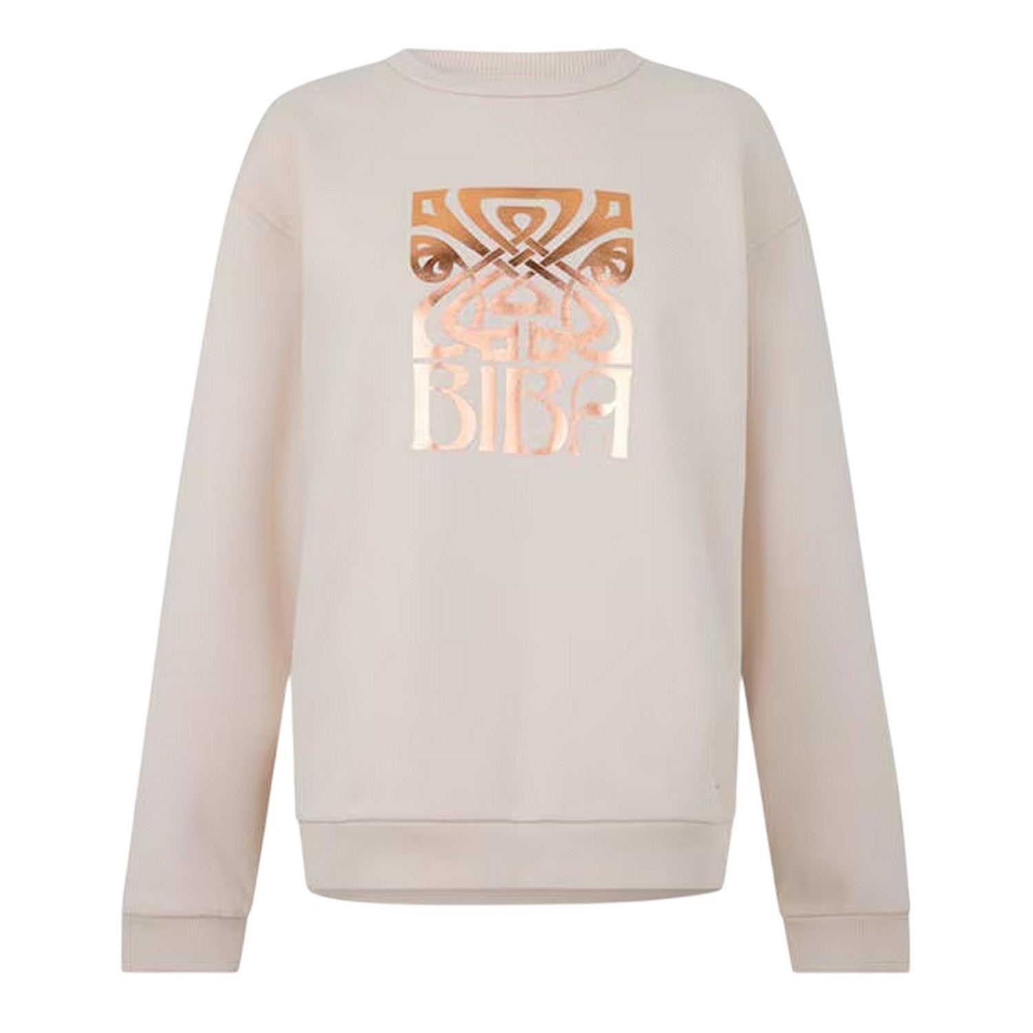 Cream - Front - Biba Womens-Ladies Graphic Print Relaxed Fit Sweatshirt