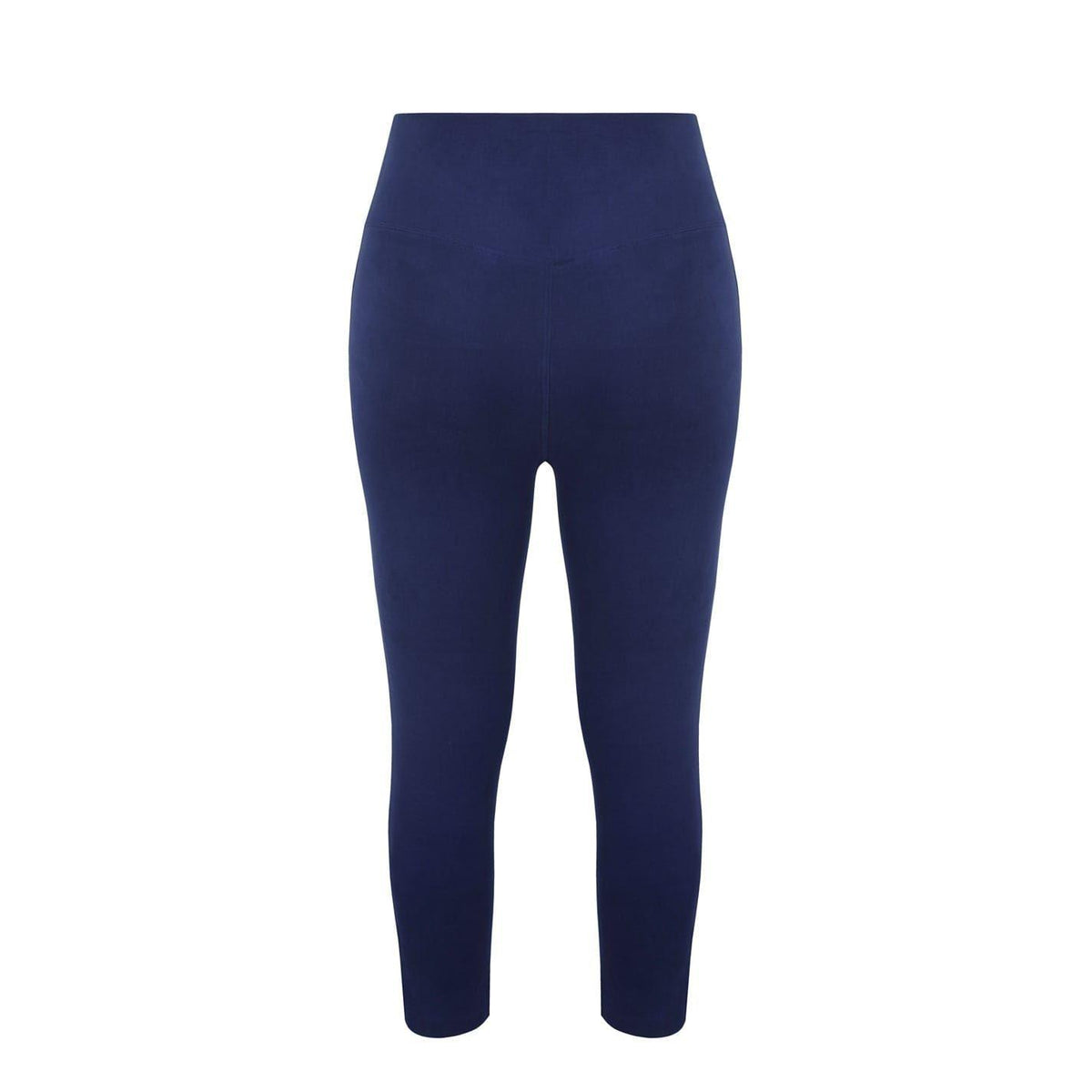 Navy - Back - Miso Womens-Ladies Capri Slim Leg 3-4 Leggings