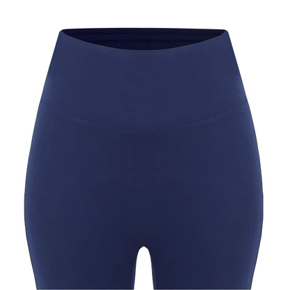Navy - Side - Miso Womens-Ladies Capri Slim Leg 3-4 Leggings