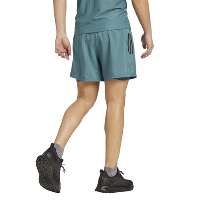 Teal - Back - Adidas Mens Own The Run 2 in 1 Running Shorts