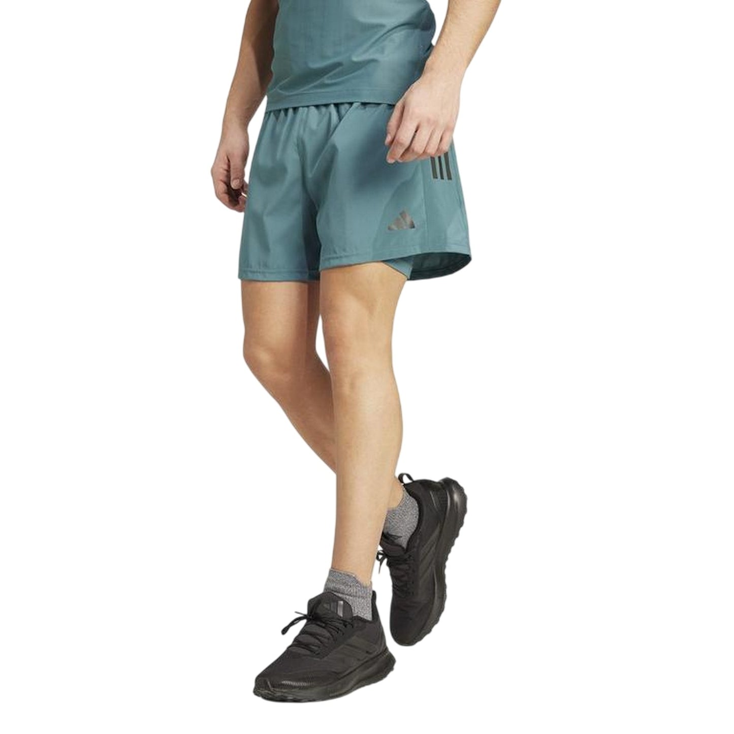 Teal - Lifestyle - Adidas Mens Own The Run 2 in 1 Running Shorts