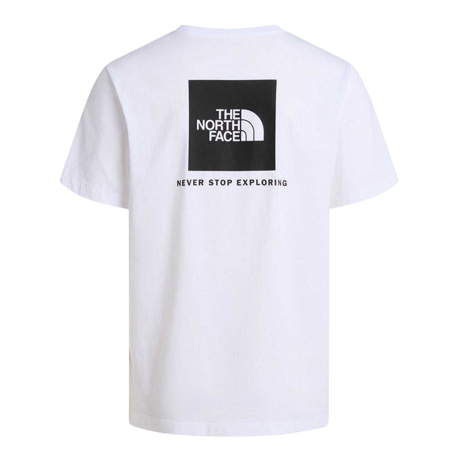 White-Black - Back - The North Face Mens Never Stop Exploring Regular T-Shirt