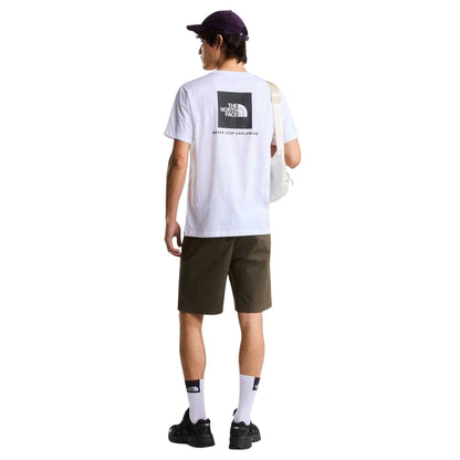 White-Black - Side - The North Face Mens Never Stop Exploring Regular T-Shirt