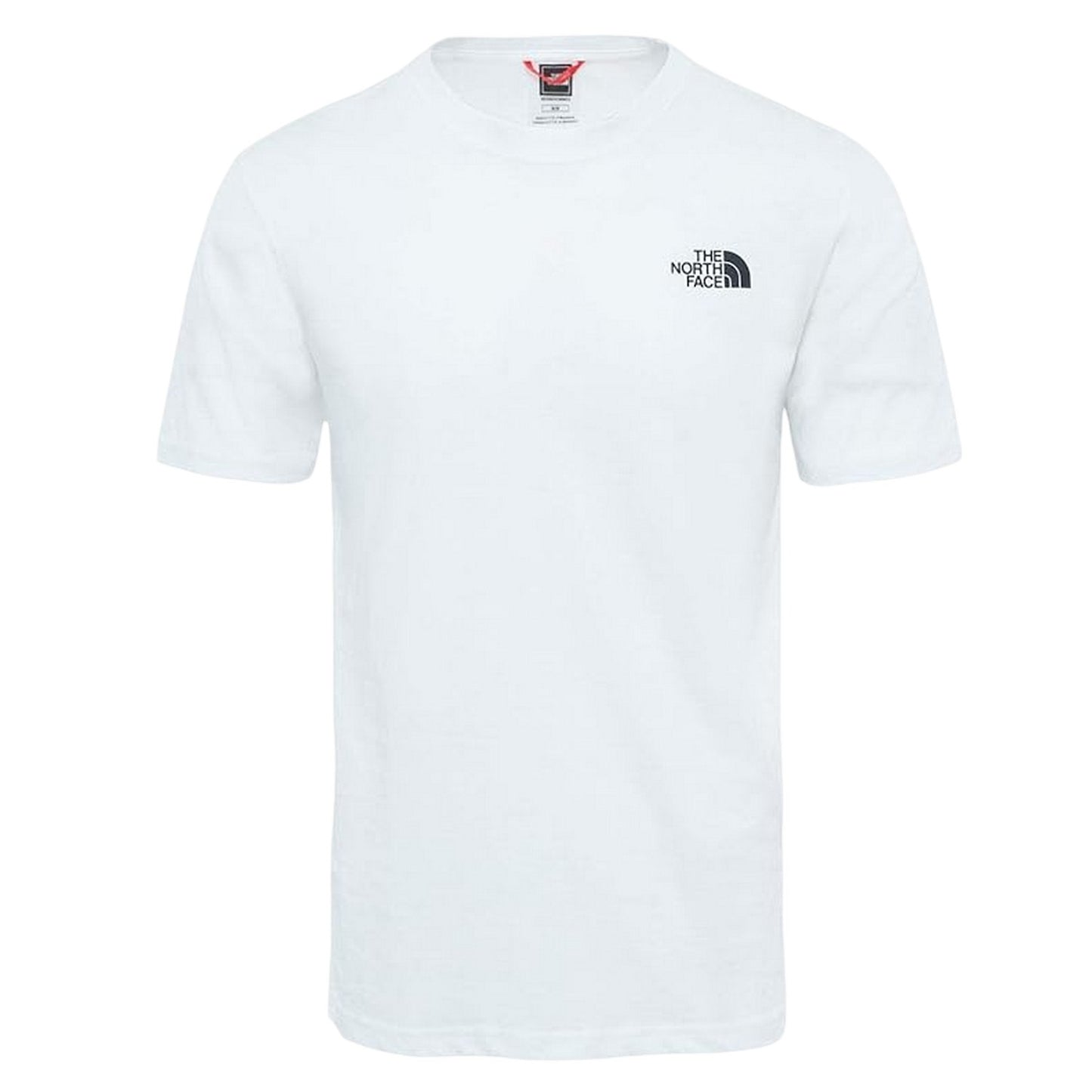 White-Red - Front - The North Face Mens Never Stop Exploring Regular T-Shirt